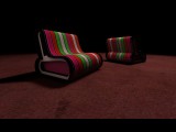 retro couch